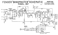 Fender Bandmaster-5E7 - Schematic